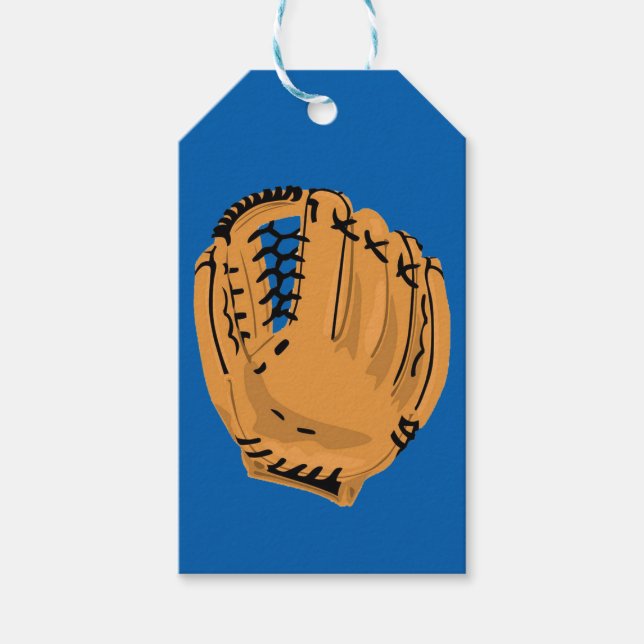 Baseball Glove Gift-Märkre Presentetikett (Framsidan)