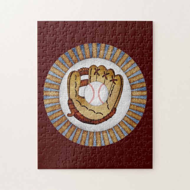 Baseball Glove Jigszawa Puzzle - sporttemaspel Pussel (Vertikal)