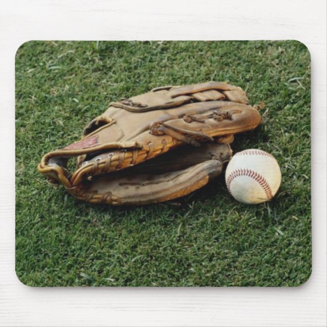 Baseball & Glove Mousepad Musmatta (Framsidan)