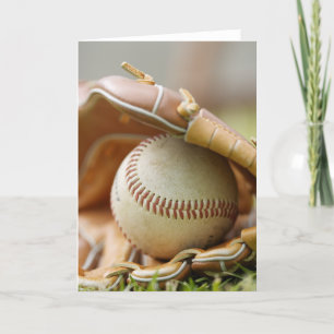 Baseball Glove och Boll Kort