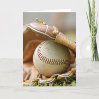 Baseball Glove och Boll Kort
