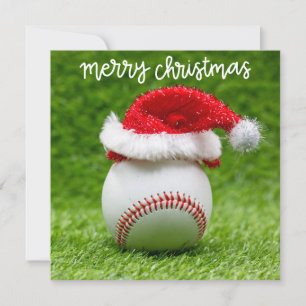 Baseball God jul med julhatt på Grönt Kort