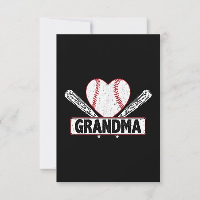 Baseball Grandma | Familj Baseball Älskare (Framsida)