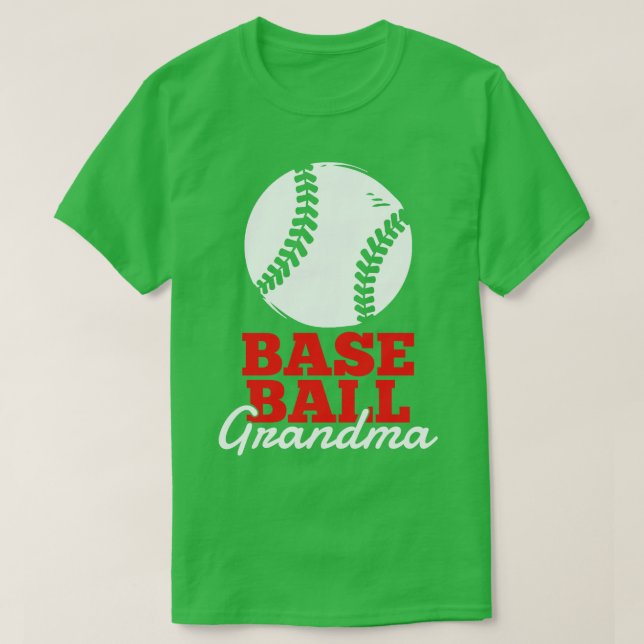 Baseball Grandma Grandmor T Shirt (Design framsida)
