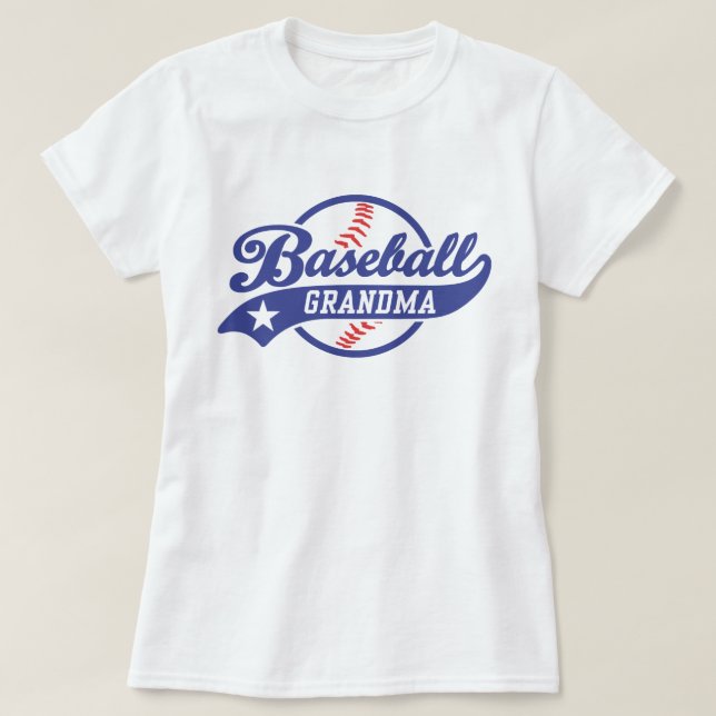 Baseball Grandma T-shirt (Design framsida)