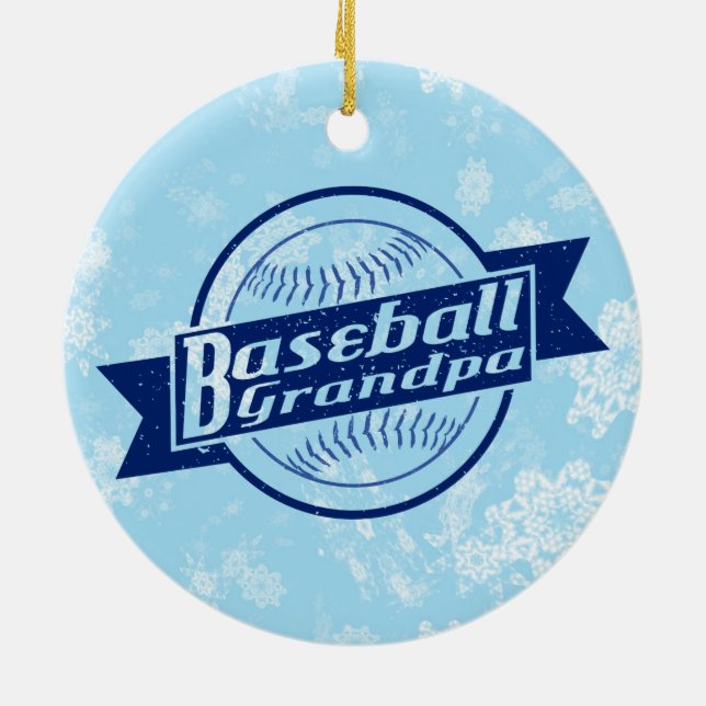 Baseball Grandpa Julafton Dekoration (Baksidan)
