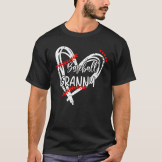 Baseball Granny Baseball Kärlek T Shirt