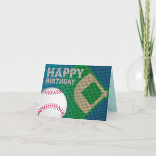Baseball Grattis på födelsedagen kort