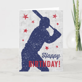 Baseball Grattis på födelsedagen-kort med rinnande Kort