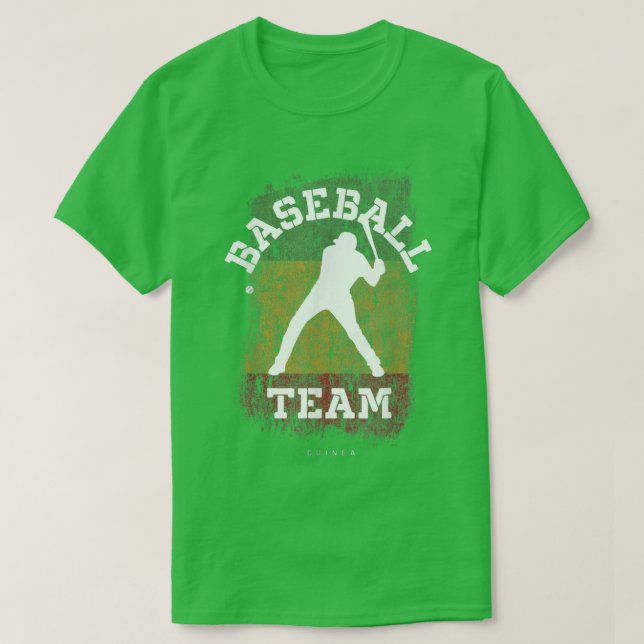 Baseball Guinea Flag Softball Player Baseball  T Shirt (Design framsida)