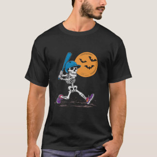 Baseball Halloween Spooky Catcher Pitcher Trick el T Shirt