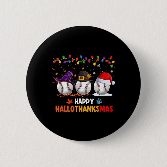 Baseball Halloween Thanksgiving jul Hallotha Knapp (Framsida)