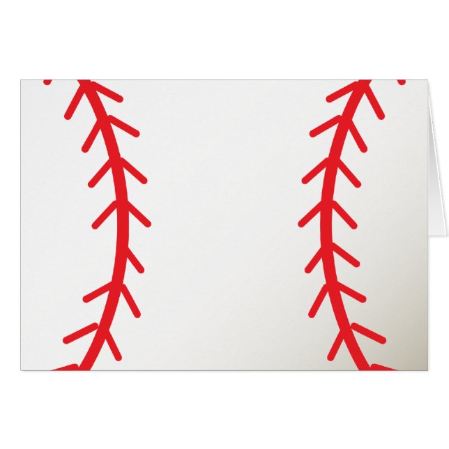 Baseball Hälsningskort (Framsidan Horizontal)