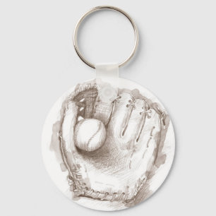 Baseball & handske - Keychain Nyckelring