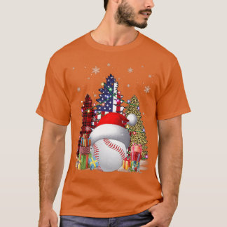 Baseball Hat Santa Flagga Us Buffalo Play Leopard  T Shirt