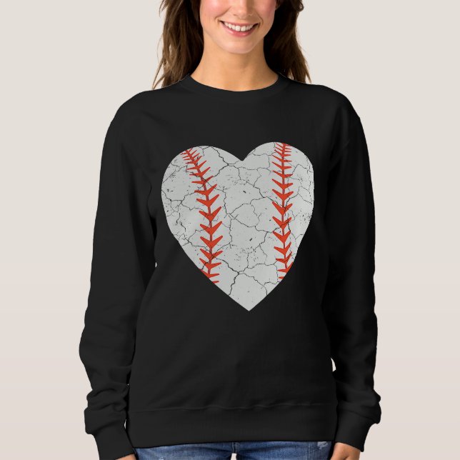Baseball Heart Love Valentines Day Sport Player Co T Shirt (Framsida)