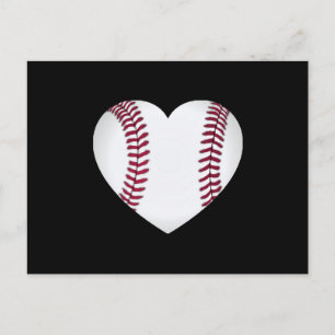 Baseball Heart Vykort
