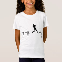 Baseball Heartslag Kid T-Shirt