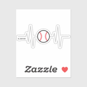 Baseball Heartslag Klistermärken