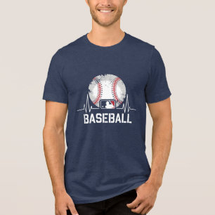 Baseball Heartslag T-Shirt - Modern Distress