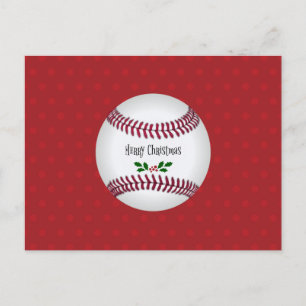 Baseball Helgdag Design, God jul Helg Vykort
