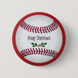 Baseball Helgdag Design, God jul Knapp