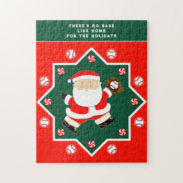Baseball Helgdag Gifts Jigszle Puzzle Pussel (Vertikal)