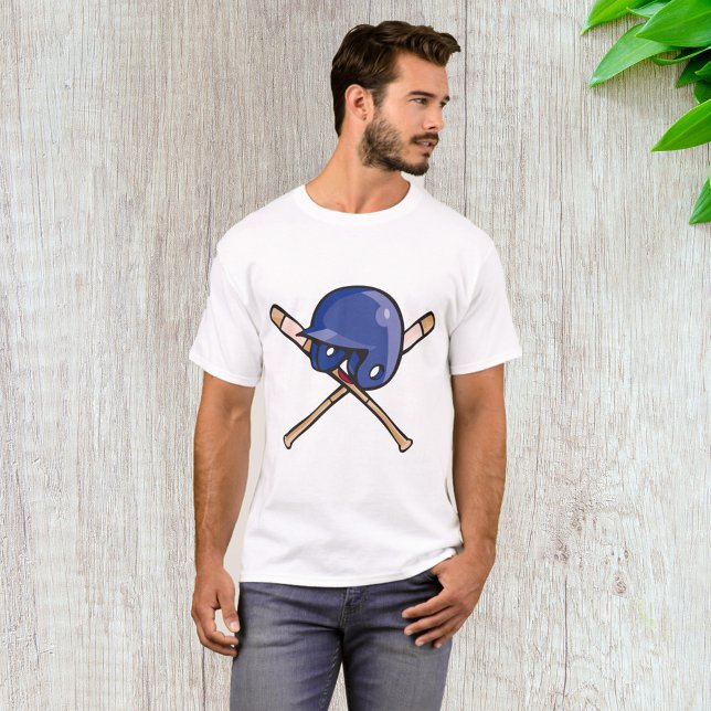 Baseball Helmet och Fladdermus Sports T Shirt (Skapare uppladdad)