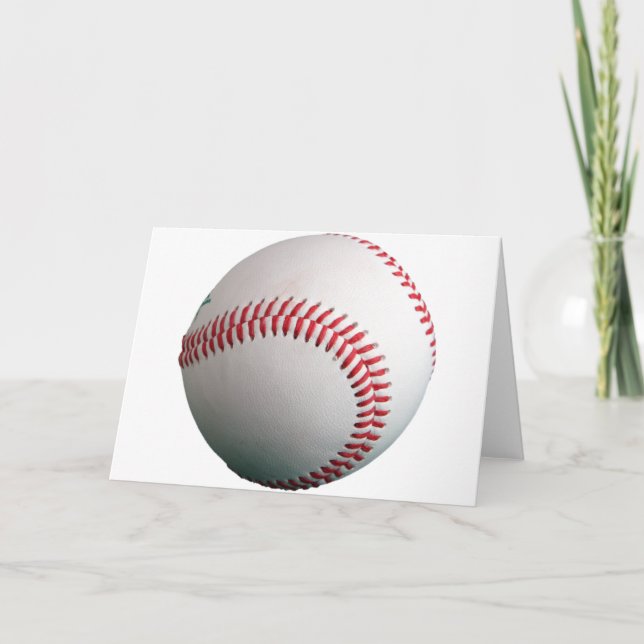 Baseball helt anpassningsbar kort (Framsida)
