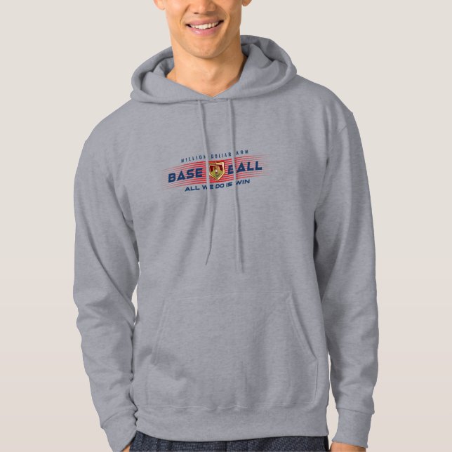 Baseball Hero med miljoner dollar Arm | MANAR Hoodie (Framsida)