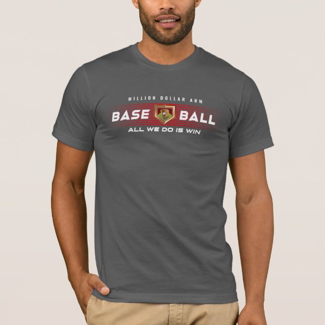 Baseball Hero med miljoner dollar Arm | Manar Jers T Shirt (Framsida)