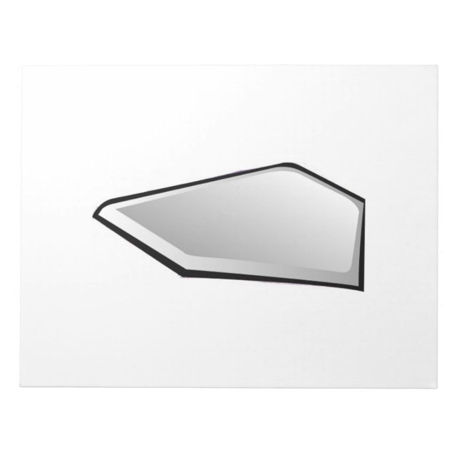 Baseball Home Plate Anteckningsblock (Framsida)