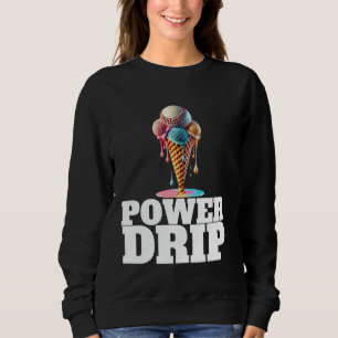Baseball Home Plate Drip Ice Cream Drip Baseball B T Shirt
