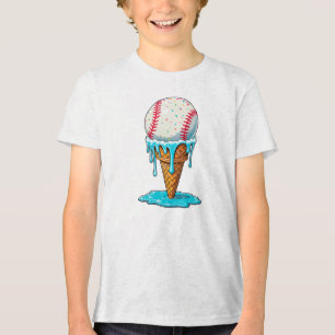 Baseball Home Plate Ice Cream Drip Roligt Sports K T Shirt
