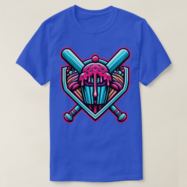 Baseball Home Social Klubb för Boy Söt Ice Cream 2 T Shirt (Design framsida)
