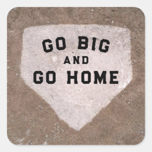 Baseball Humor Fyrkantigt Klistermärke