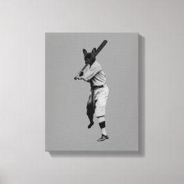 Baseball Hund Canvastryck