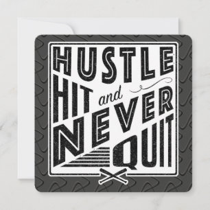 Baseball Hustle, Slå och avsluta aldrig inbjudning Inbjudningar