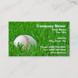 Baseball i gräs visitkort