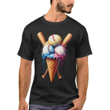 Baseball Ice Cream Cone Sports Älskare