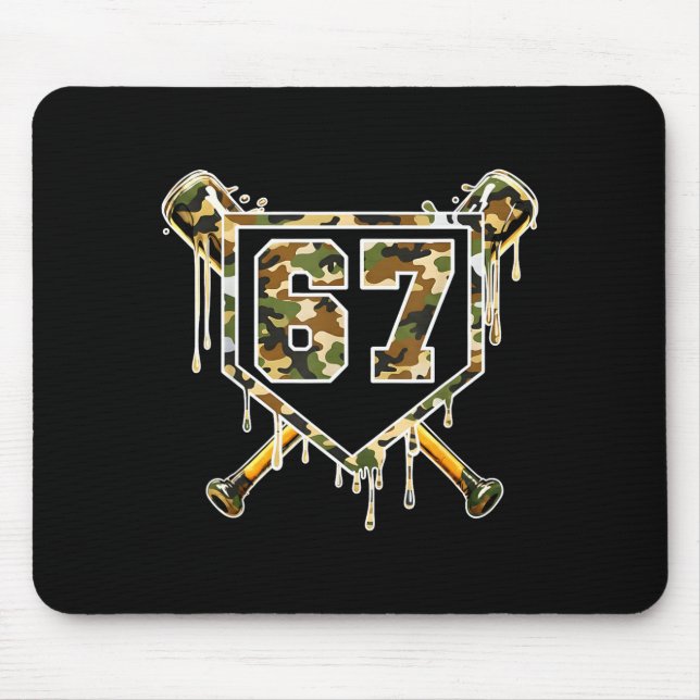 Baseball Ice Cream Drip 67 Camo Six Seven Funny Me Musmatta (Framsidan)