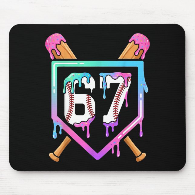 Baseball Ice Cream Drip 67 Player Dabbing Six Seve Musmatta (Framsidan)