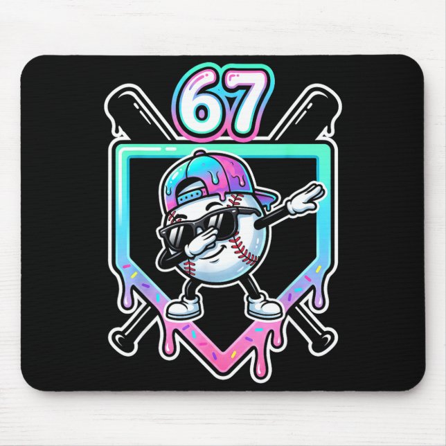 Baseball Ice Cream Drip 67 Player Dabbing Six Seve Musmatta (Framsidan)