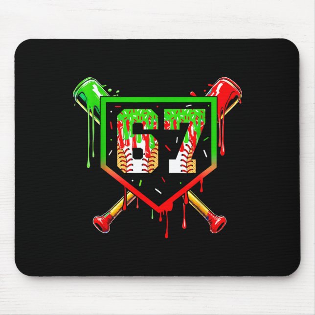 Baseball Ice Cream Drip Number 67 Player 6 7 Chris Musmatta (Framsidan)