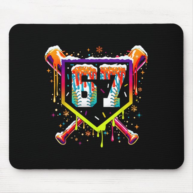 Baseball Ice Cream Drip Number 67 Six Seven Meme C Musmatta (Framsidan)