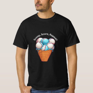 Baseball Ice Cream Funny Sports Gift Shirt T