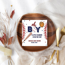 Baseball idrottar lilla slugger Boy Baby Shower Pappersservett