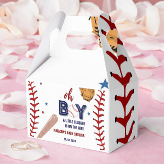 Baseball idrottar lilla slugger Boy Baby Shower Presentaskar