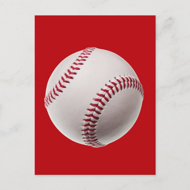Baseball - idrottsmall Basebullon på Red Vykort (Framsida)