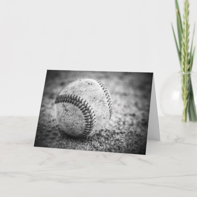 Baseball in Black and White Kort (Framsida)